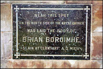 Plaque to Brian Boru