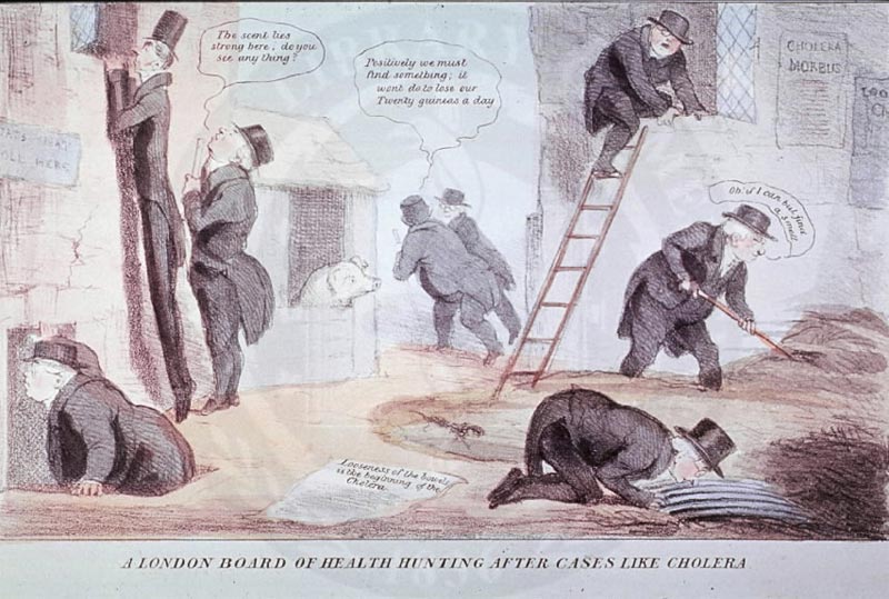 A satyre of the day, showing that not all suffered during the outbreak.