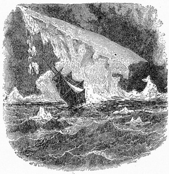The Hannah hits an ice reef